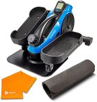 LifePro Under Desk Bike Pedal Exerciser with Resistance Bands, Stationary Bike Pedals, Arm and Leg Mini Exercise Bikes for Home, Desk Exercise Equipment, Under Desk Elliptical with Fitness App