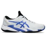 ASICS Men's Court FlyteFoam 3 Tennis Shoes, White/Sapphire, 11 UK
