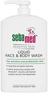 Sebamed Liquid Face and Body Wash 1L Pump, 1 count