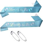 Baby Shower Sash Mummy to Be Sash Daddy to Be Sash for Party Decoration Gender Reveals Gifts 2PCS