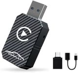 Wireless CarPlay Adapter 2024 Upgraded, Wireless CarPlay Dongle, Converts Wired CarPlay to Wireless, Plug and Play Car Play Wireless Adapter, Compatible with Cars from 2016 & iPhone iOS 12+（Black）