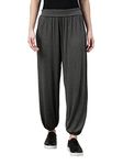 GO COLORS Women Grey Mid Rise Relaxed Fit Viscose Harem Pants