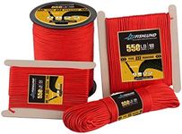 FISHLUND Paracord 550 lb, 7 Strand Type III Paracord Rope 100ft 4mm, High Strength Nylon Parachute Cord for Camping, Survival, Tactical and Hiking, Imperial Red