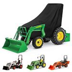 Waterproof Compact Utility Tractors Cover, 210T Sun Rain Dust Snow Protection Mower Cover With Cotton Lining for Kubota, Mahindra, Bobcat, John Deere 2320 2520 2720 3120 3320 3520 3720 3203 4105