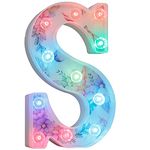 Unicorn Light Up Letters, LED Letter Lights 18 Color Changing Diamond Alphabet Sign Unicorn Gifts for Girls Women Party Birthday Decorations Remote Night Light Christmas Valentine Wall Table Decor - S