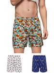 XYXX Men's Cotton Boxer Shorts (Pack of 3) (XYBOX3PCKN26M_Number Plate+Camera+Light House_Multicolor_M)