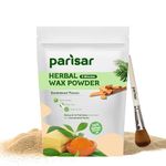 Parisar Pharma Herbal Wax Powder for Hair Removal with Sandalwood, Natural & Painless Waxing for All Skin Types, Gentle Formula for Hands, Legs, Underarms, Bikini & Intimate Area, Soothing & Effective, 100 gm