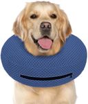 Supet Inflatable Dog Cone Collar for Dogs to Stop Licking, Dog Donut Collar After Surgery, Soft Pet Cone for Small Medium Large Dogs