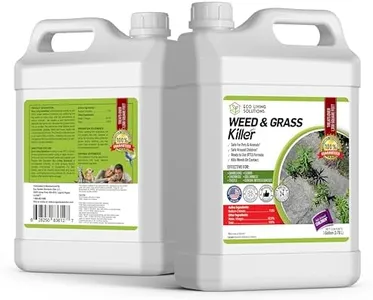 ECO Garden PRO - Organic Vinegar Weed Killer | Kid/Pet Safe | Clover Moss, Green Grass & Poison Ivy Killer for Lawns | Spray Ready Glyphosate Free Herbicide (1 Gallon)