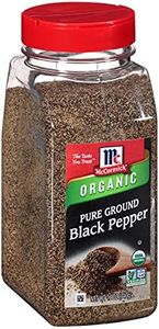 McCormick Ground Organic Pepper Black, 12 oz