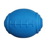 emily pets Dog Activity Rugby Ball, Snack Ball, 8 cm Dispenser Anxiety Reliever and Boredom Breaker, for Dog and Puppy (Blue)