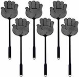 Palm Fly Swatter Hand-Shaped Heavy Duty Matamoscas for Indoors Cute Grippy Bug & Wasp Killer (Heavy Duty, 6)