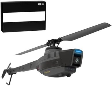 KKXX C128 Scout Drone RC Helicopter, 2.4G 4CH Single Rotor Reconnaissance Military RC Aircraft with 1080P Wide-Angle Camera Gift for Adult