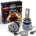PRIVON 210W HB3(9005) led headlight bulb - 21000LM 6500K White, 2 years Replacement guarantee, Plug & Play, Error-free CANBUS, IP68 waterproof - pack of 2 (105W each bulb, HB3(9005))