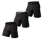 Pair of Thieves Men's 3 Pack Boxer Brief, Black, X-Large