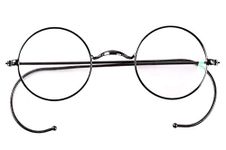 Agstum Blue Light Blocking Reading Glasses, Small Round Wire Rim Readers for Computer Use Anti-Glare Cut UV400