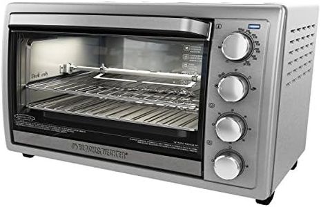 Black+Decker TO4314SSD Rotisserie Convection Countertop Toaster Oven, Stainless Steel