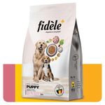 Fidele+ Dry Dog Food A Complete Balanced Diet 3 kg Bag Suitable for All Puppies of Small & Medium Breeds No Artificial Flavours Colours or Preservatives