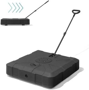 JOINHOM Outdoor Cantilever Umbrella Base with Wheels, 350 lbs Offset Patio Umbrella Stand, Water & Sand Filled Umbrella Weighted Base,Black