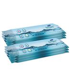 Dignity Spongee Soft Body Cleansing Wet Wipes for Adult, 240x300 mm, 10 Wipes/Pack (Pack of 6), 60 Wipes