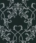 Brewster Beacon House Ink Black White Neutral Chandelier Wallpaper, 20.5-Inch by 396-Inch, 283-46902