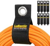 LuBanSir 9 Pack Extension Cord Holder, 17" Heavy Duty Hook and Loop Storage Strap Fit Extension Cords, Garden Hoses, Rope, RV Storage and Organization