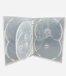 5 x Dragon Trading CD DVD BLU RAY Disc Clear DVD 6 Way Case for 6 Disc With 14mm Spine.