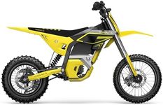 Tasaca V58 Electric Dirt Bike, 5500W Peak Mid-Drive Motor & 276NM, 55 MPH Max Speed & 5-Gears Electric Motorcycle with 52V 30Ah Long Battery, Hydraulic Brakes Off-Road EBike (Dark Yellow)