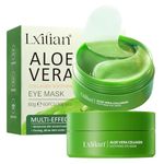 Under Eye Gel Patches, Aloe Vera Gel Eye Mask Skin Care - 60 Pcs - Hyaluronic Acid Collagen Under Eye Patches for Dark Circles and Puffiness, Reduce Wrinkle Patches, Pure Natural Extract Eye Patch