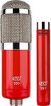 MXL 550/551R Microphone Ensemble (Red/Chrome)