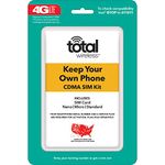 Total Wireless Keep Your Own Phone 3-in-1 Prepaid SIM Kit