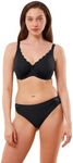 Triumph Amourette W01 Minimizer Bra Black Black 36DD