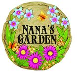 Spoontiques Nana's Garden Stepping Stone Outdoor Garden Décor, Multi, One Size (13366)