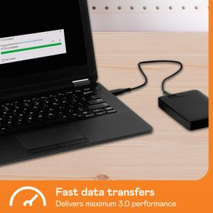 WD 2TB Elements Portable External Hard Drive – USB 3.0
