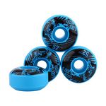 52mm x 30mm 4 pcs/Set Skateboard Wheels Outdoor Classic PU Longboard Wheels Replacement Kit (Blue)