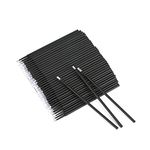 G2PLUS 200PCS Micro Applicators Brushes, Black Micro Applicators, Eyelash Extension Applicators for Eyelashes Extensions