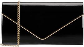 Dexmay Patent Leather Envelope Clut