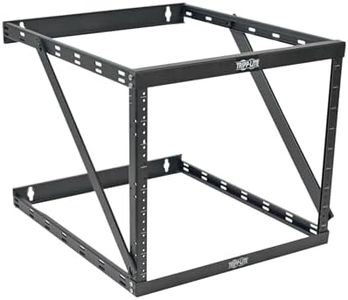 Tripp Lite 8U/12U/22U Expandable Wall-Mount 2-Post Open Frame Rack, Adjustable Network Equipment Rack, UPS Depth, 23.5" Deep (SRWO8U22DP)