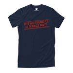 Dot Badges It’s Not Sunday It’s Race Day Formula One F1 - for Casual Motorsport Branded Street wear for Men and Women T-Shirt Clothing Merchandise- L Navy Blue