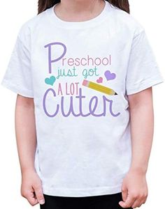 7 ate 9 Apparel Girls' Preschool Got Cuter T-Shirt, Pink, Small