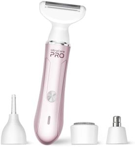 UltraCare PRO EVA Trimmer for Women - 4 Heads - Rechargeable - Water Resistant - Bidirectional Blades for Smooth & Glowy Skin - Easy hair removal for face, leg, eyebrow, underarm & bikini area