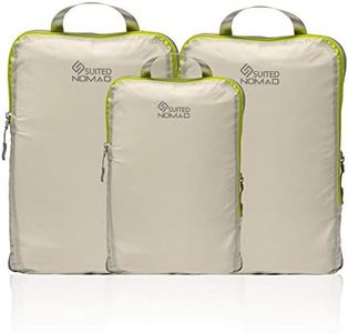 SUITEDNOMAD Compression Packing Cubes Set,Ultralight Travel Organizer Bags