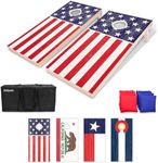 GoSports Flag Series Wood Cornhole 