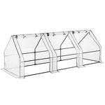 CHRISTOW Large Grow Tunnel Cloche Garden Polytunnel Greenhouse With Reinforced Cover (choose 1.8m, 2.7m or 3.6m long)