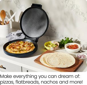 Chefman 30cm Pizza & Omelette Maker – Non-Stick Pan, 1570W, Vertical Storage