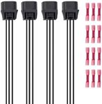 ENA Set of 4 Connector Compatible with Acura Honda Mitsubishi 2006-2022 ILX MDX Accord CR-V HR-V Odyssey Pilot l4 V6 2.4L 3.5L 3.0L 1.5L 2.0L 1.8L Replacement for S2865 EC2765