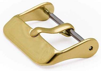 BARTON WATCH BANDS - Replacement Buckle - Choice of Color & Width - Gold 20mm - Vacuum PVD Finish