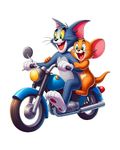 RNG GRAPHICS Tom & Jerry Cartoon Wall Stickers for Kids Room,Hall,Bedroom,Stickers for Walls of Home,Multicolor,53 cm x 47 cm,Pack of 1