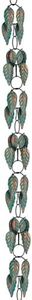 dreamysoul Rain Chains for Outside, 7.87FT Metal Leaf Adjustable Rain Chain, Decorative Rain Catcher Chains for Gutters, Downspout, Eaves, Drainage