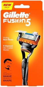Gillette Fusion Manual Razor for Men with styling back blade for Perfect Shave and Perfect Beard Shape